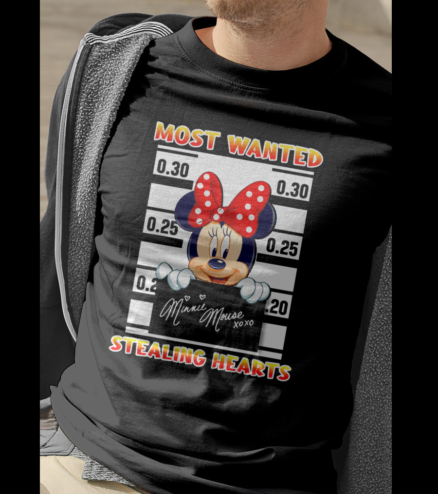 Most Wanted Minnie Mouse Stealing Hearts T-Shirt