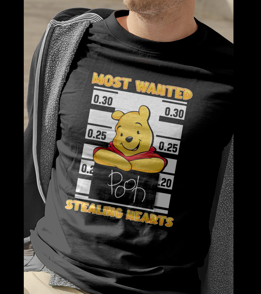 Most Wanted Pooh Stealing Hearts T-Shirt