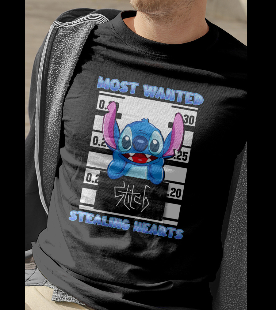 Most Wanted Stitch Stealing Hearts T-Shirt
