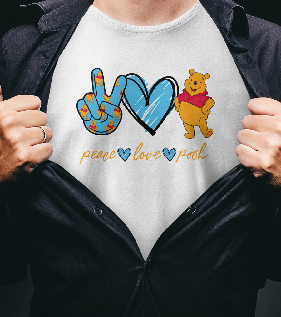 Peace Love Pooh T-Shirt