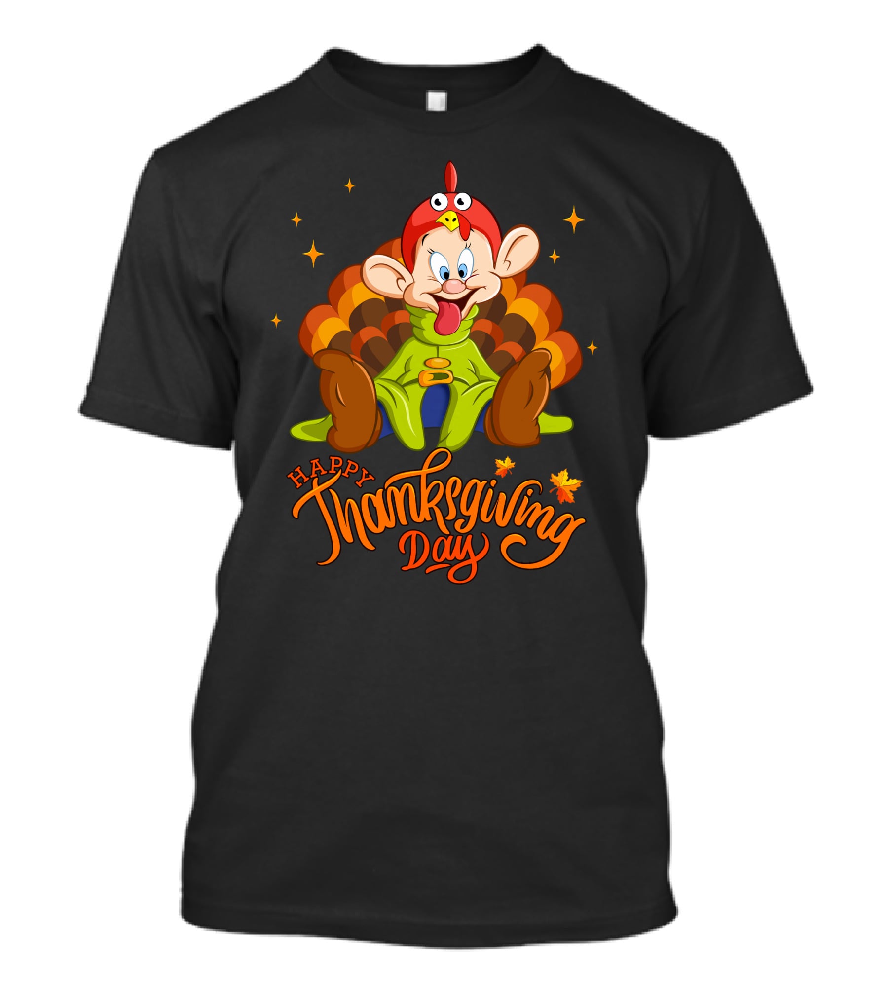 Happy Thanksgiving Day Dopey Turkey Costume T-Shirt