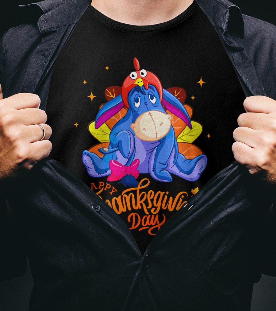 Eeyore Happy Thanksgiving Day Turkey Costume T-Shirt