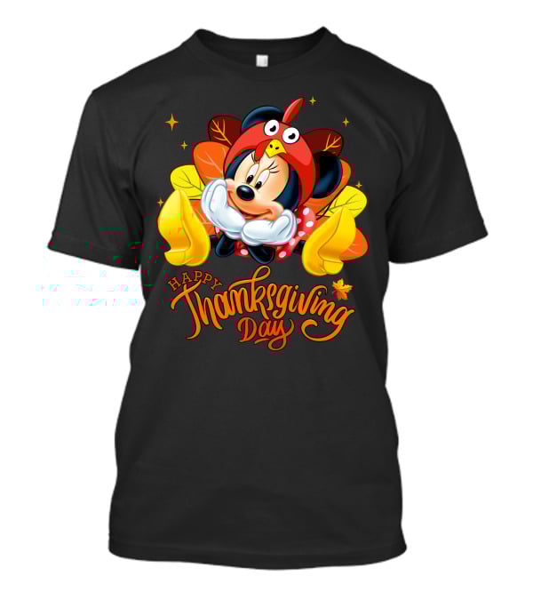 Minnie Happy Thanksgiving Day Turkey Costume T-Shirt