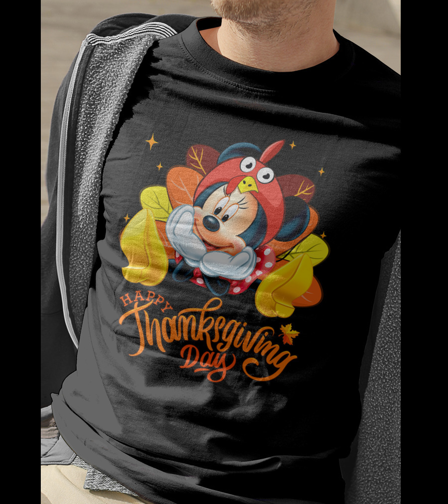 Minnie Happy Thanksgiving Day Turkey Costume T-Shirt