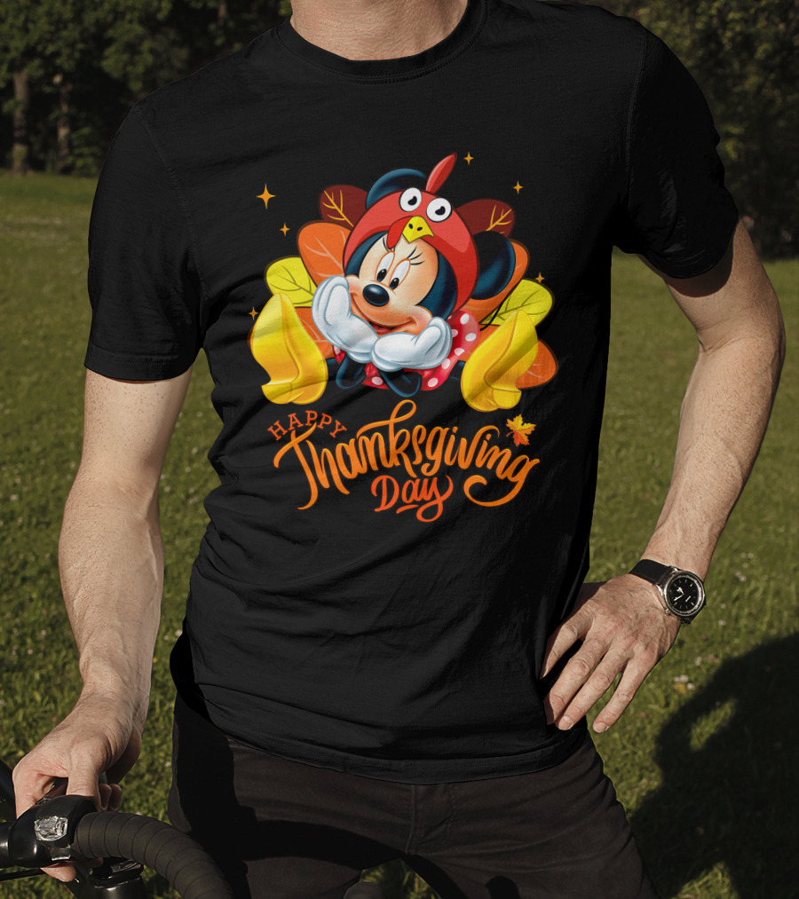 Minnie Happy Thanksgiving Day Turkey Costume T-Shirt