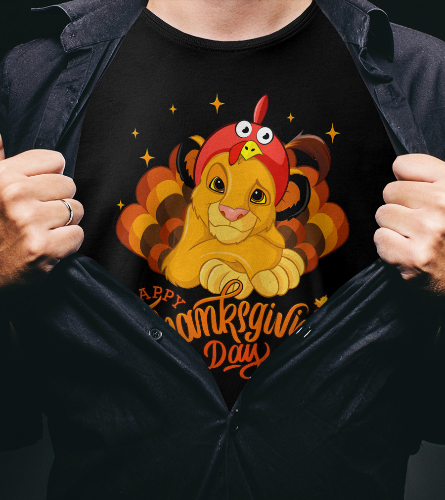 Simba Happy Thanksgiving Day T-Shirt
