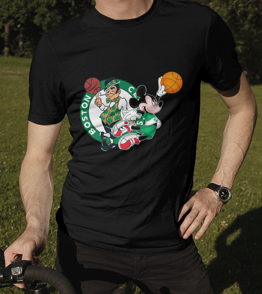 Mickey Boston Celtics Basketball Fantasy T-Shirt