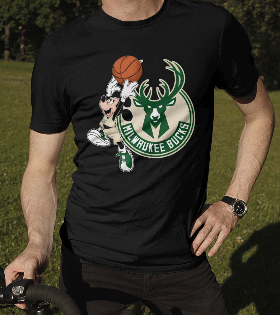 Mickey Milwaukee Bucks Basketball T-Shirt