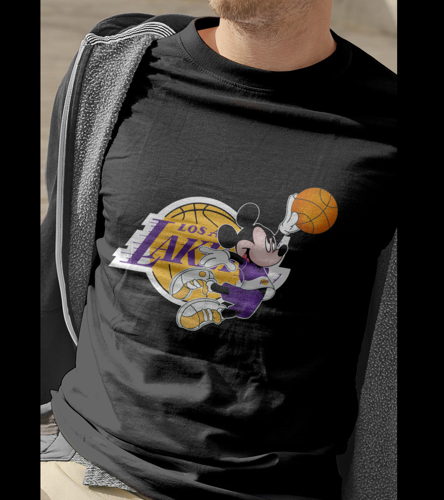 Mickey Los Angeles Lakers Basketball T-Shirt