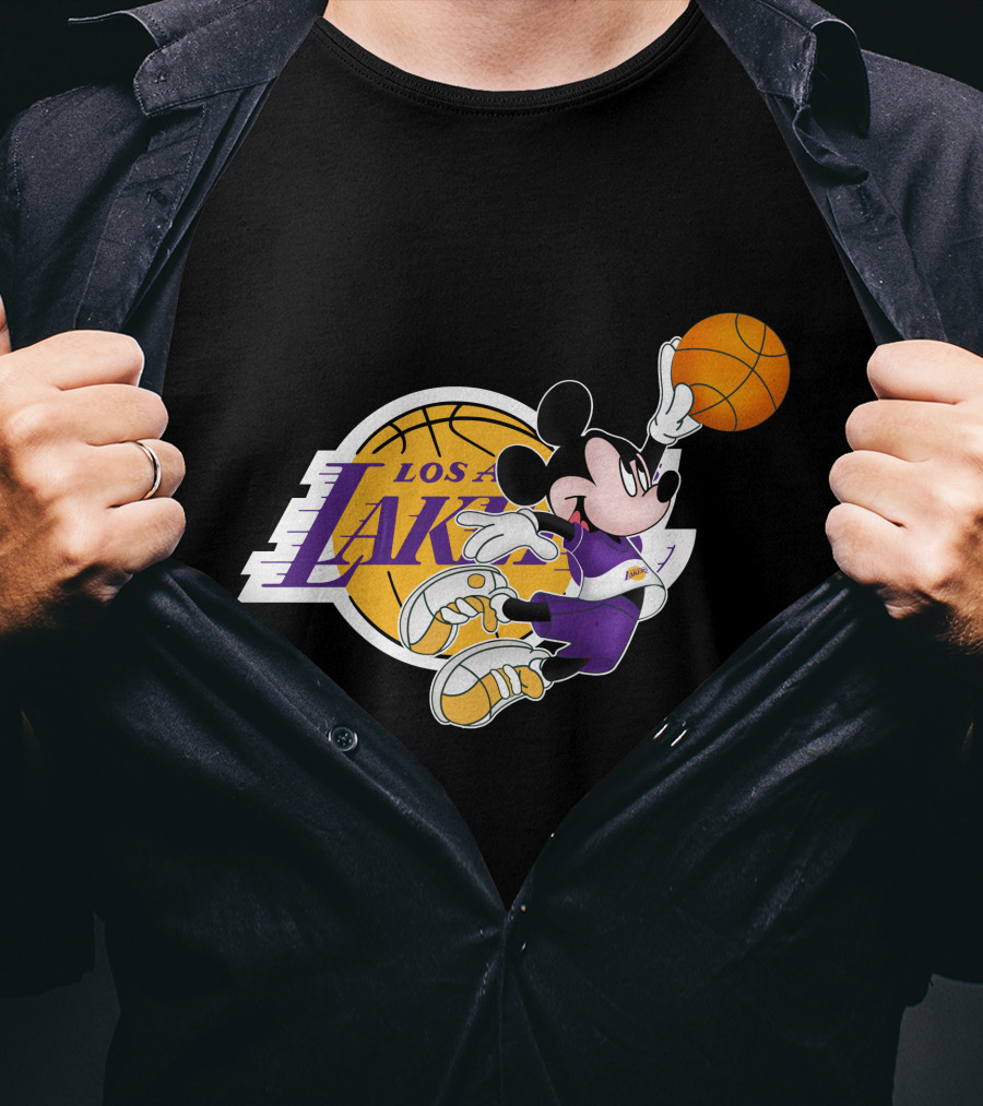 Mickey Los Angeles Lakers Basketball T-Shirt