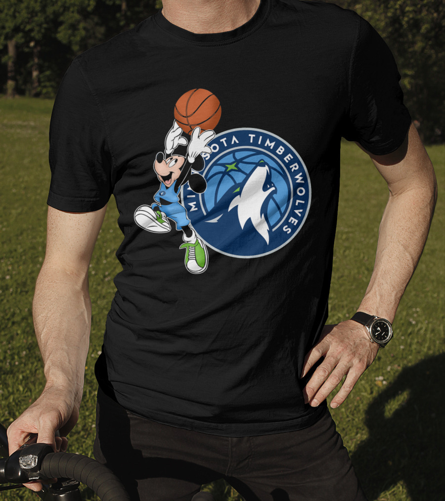 Mickey Minnesota Timberwolves Basketball T-Shirt