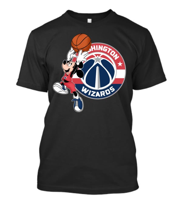 Washington Wizards Mickey Mouse Basketball T-Shirt