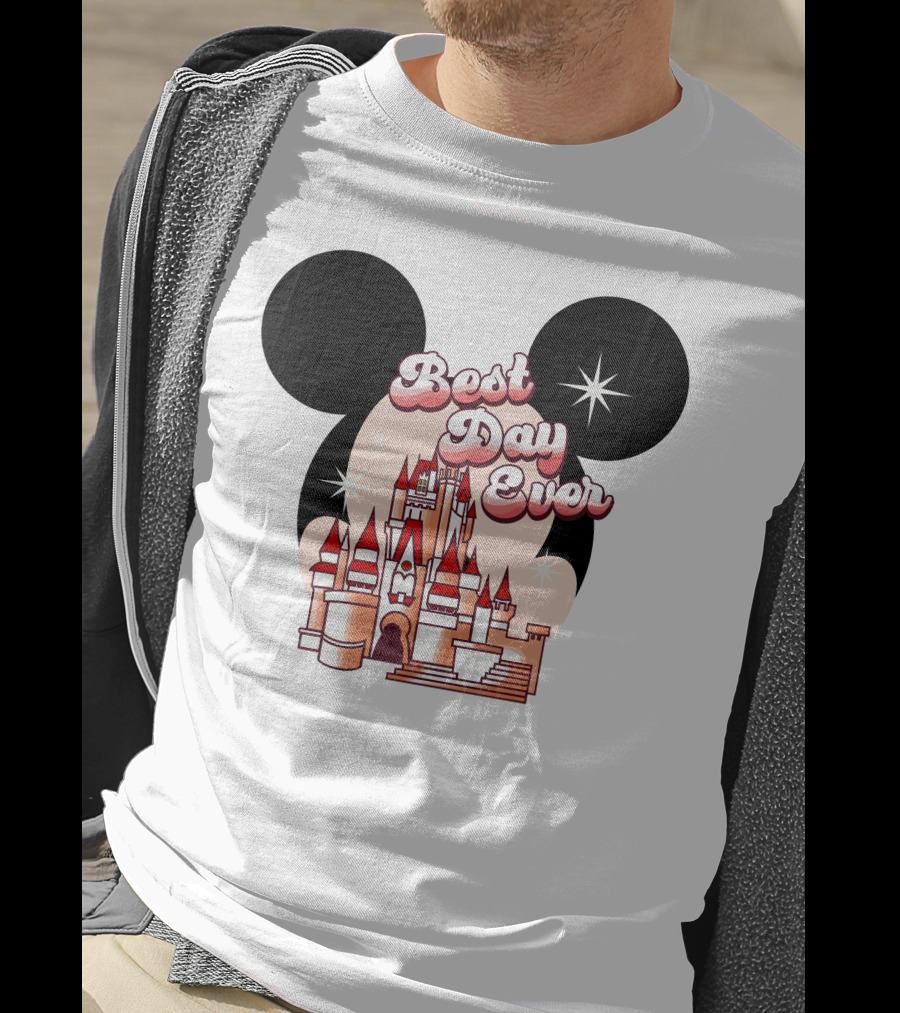 Best Day Ever Mickey Castle T-Shirt