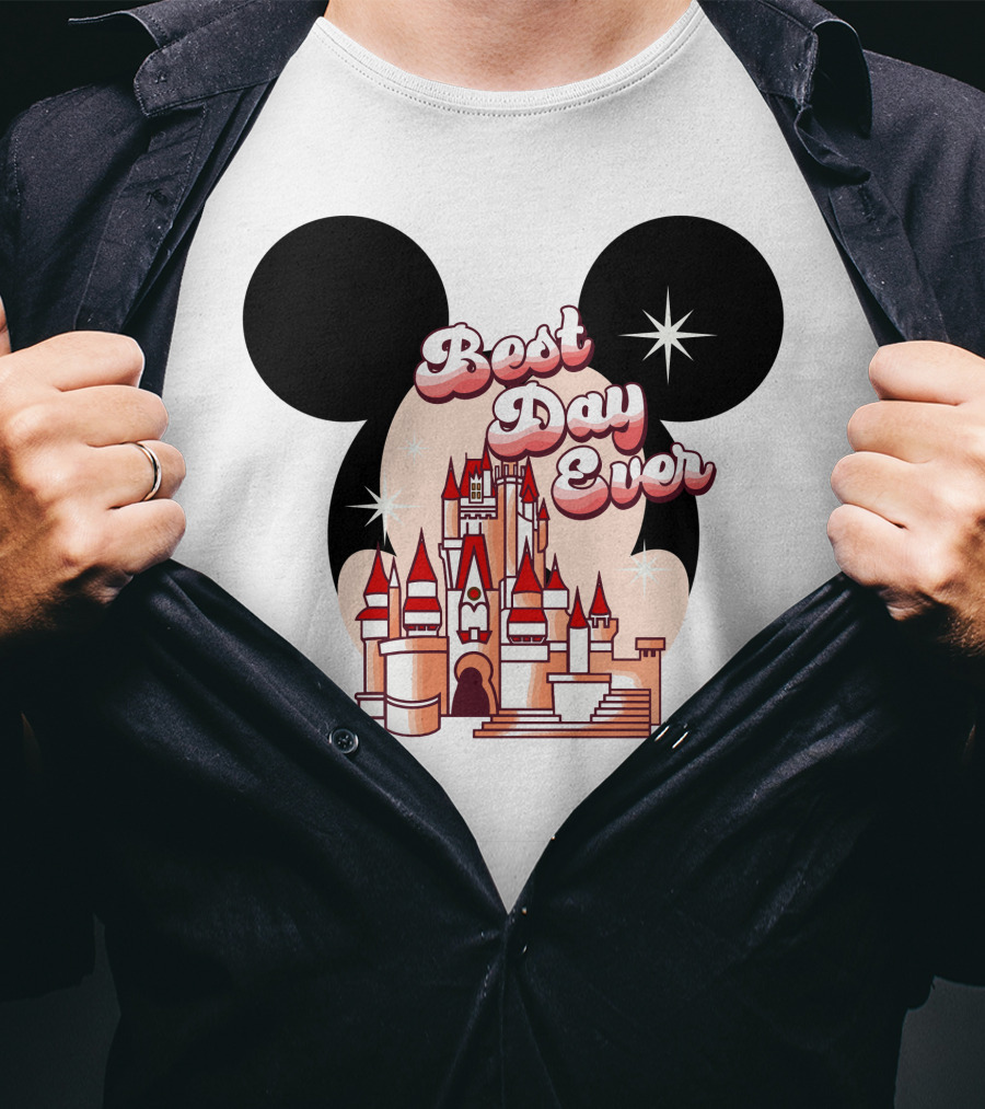 Best Day Ever Mickey Castle T-Shirt