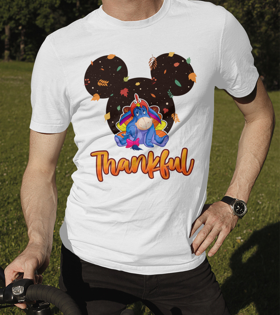 Eeyore Thankful Fall Mickey Ears T-Shirt