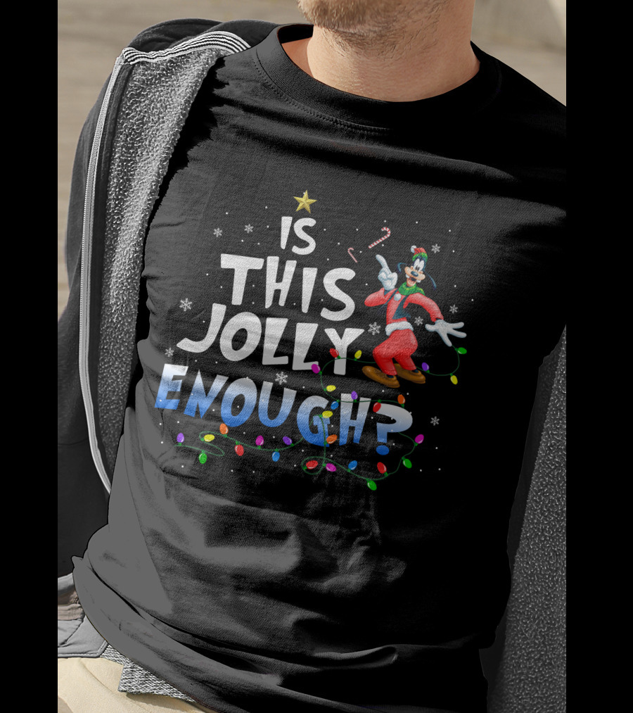 Is This Jolly Enough Goofy Christmas Lights T-Shirt