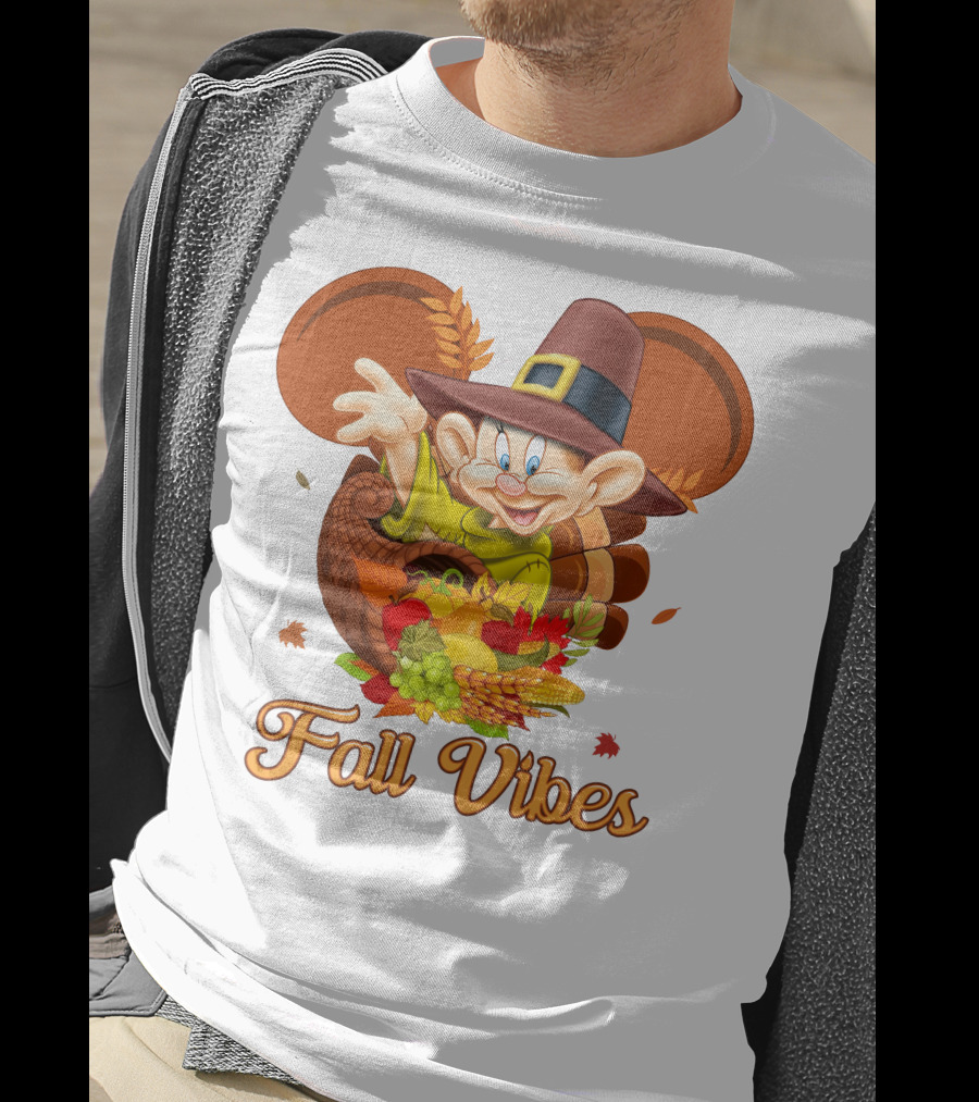 Dopey Fall Vibes Cornucopia Thanksgiving T-Shirt