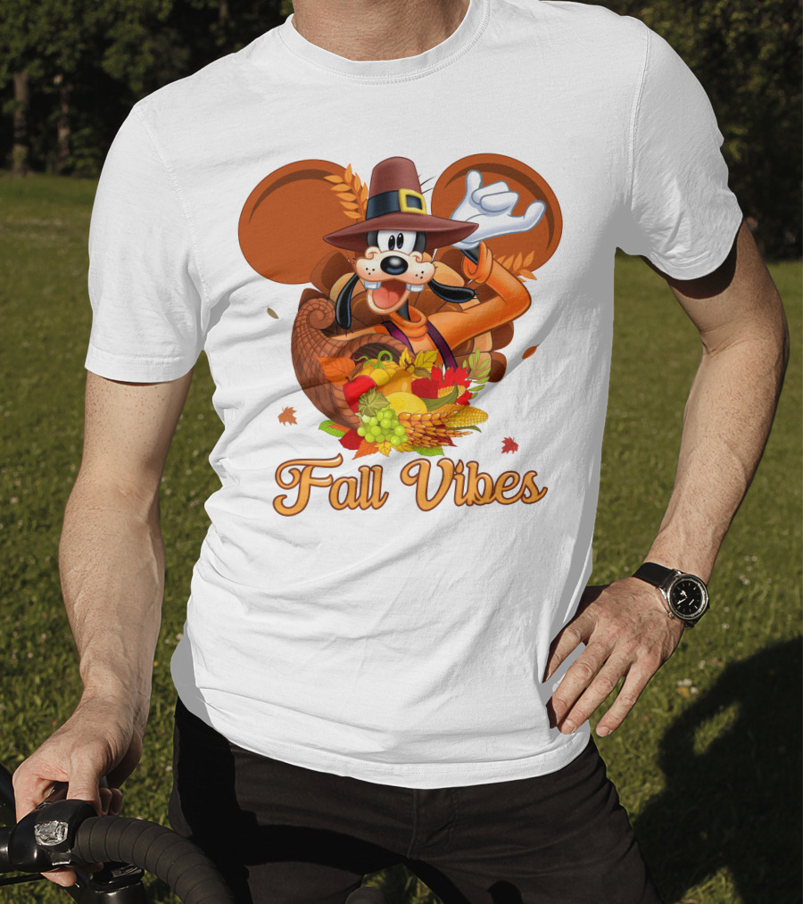 Goofy Fall Vibes Thanksgiving Cornucopia T-Shirt