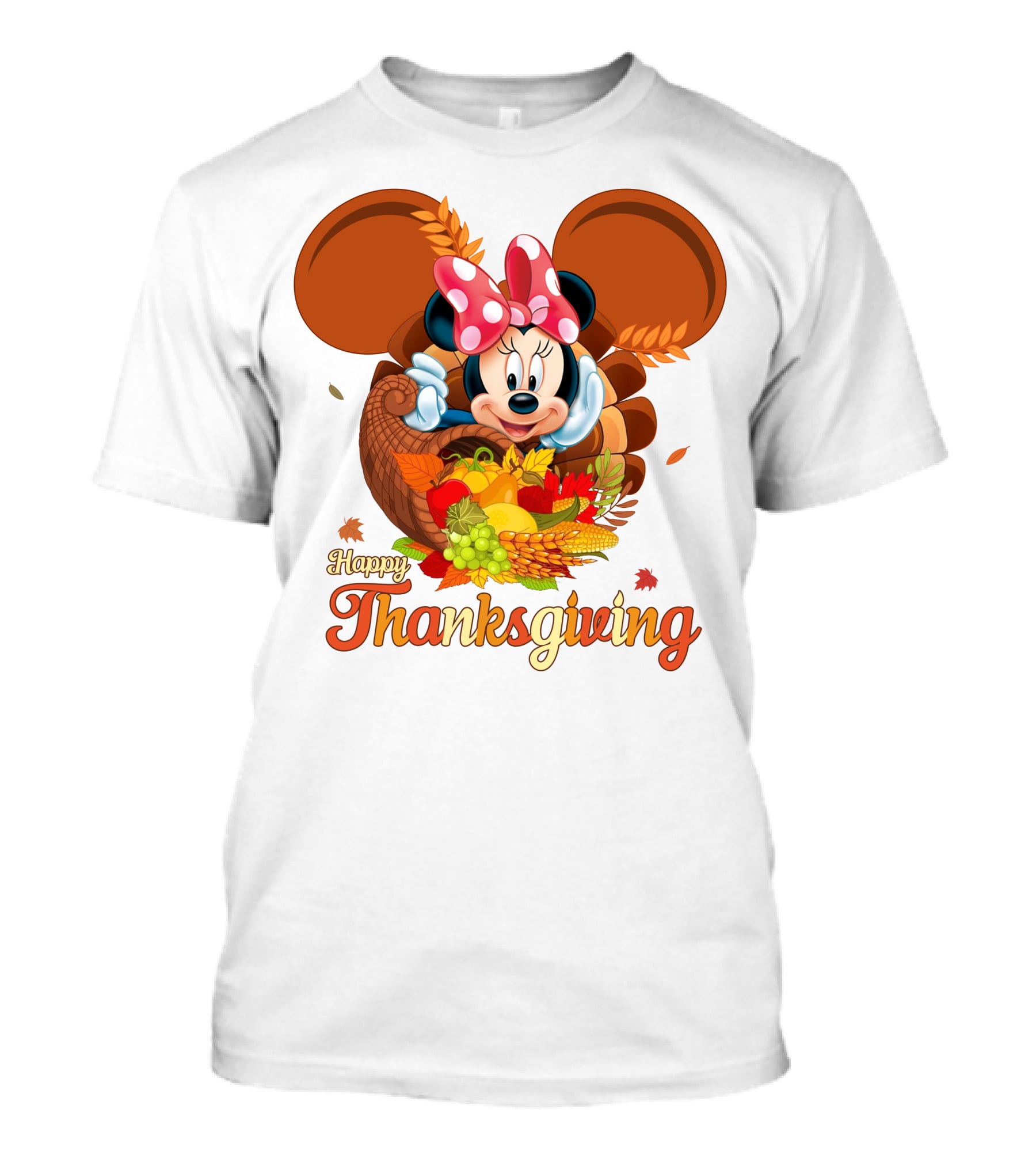 Minnie Mouse Happy Thanksgiving Cornucopia T-Shirt