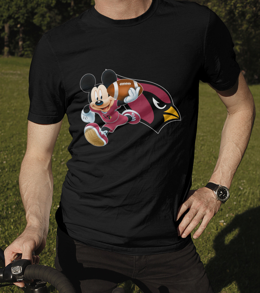 Mickey Arizona Cardinals Football Run T-Shirt