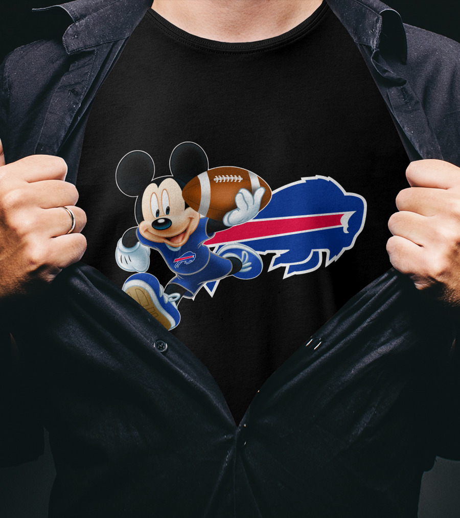 Mickey Mouse Buffalo Bills Football T-Shirt
