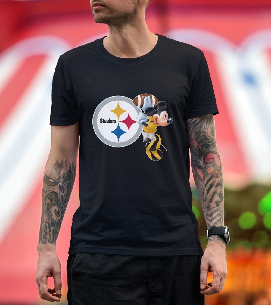Steelers Mickey Ps Football Fan T-Shirt