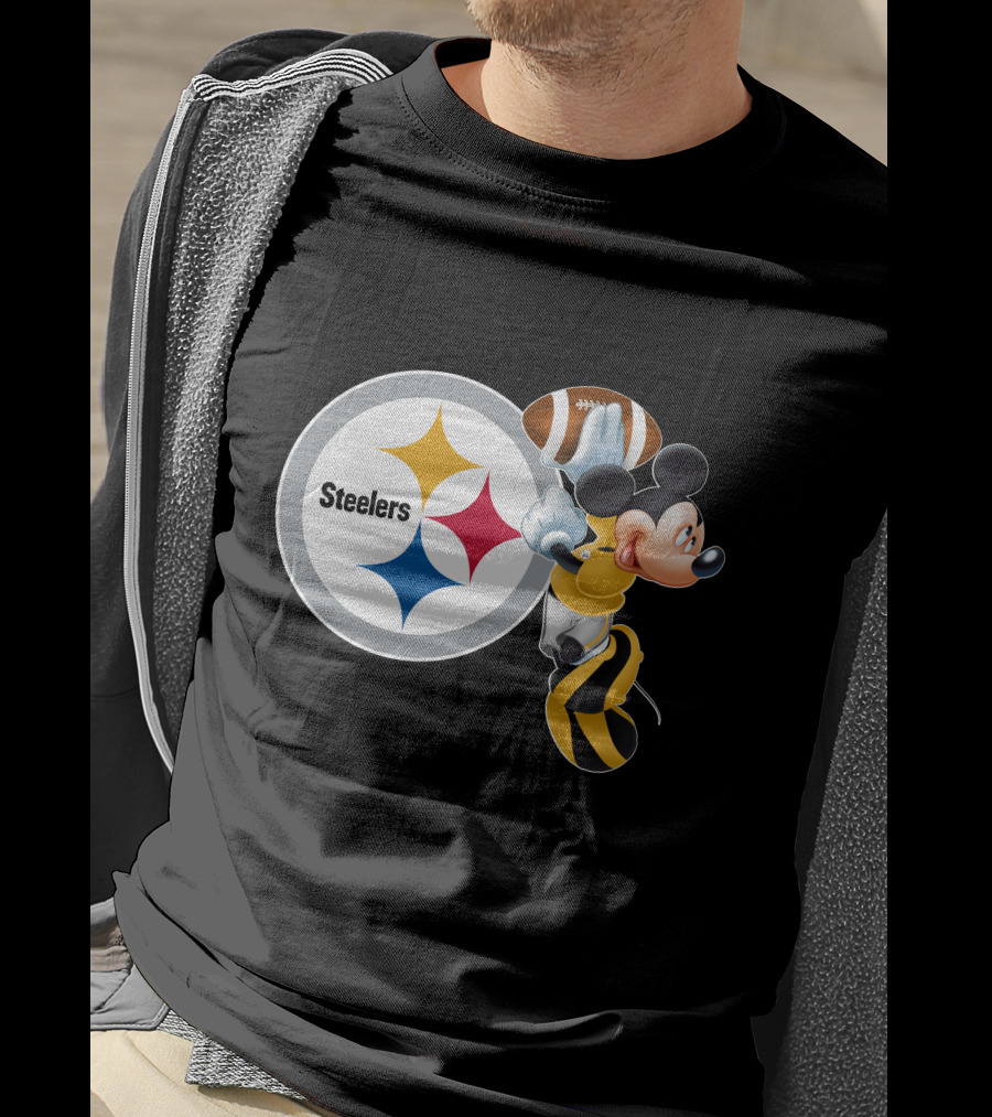 Steelers Mickey Ps Football Fan T-Shirt
