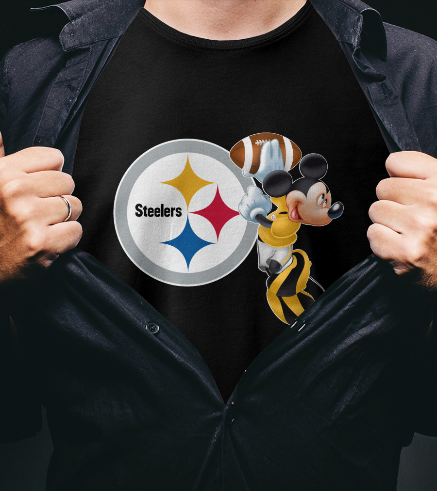 Steelers Mickey Ps Football Fan T-Shirt