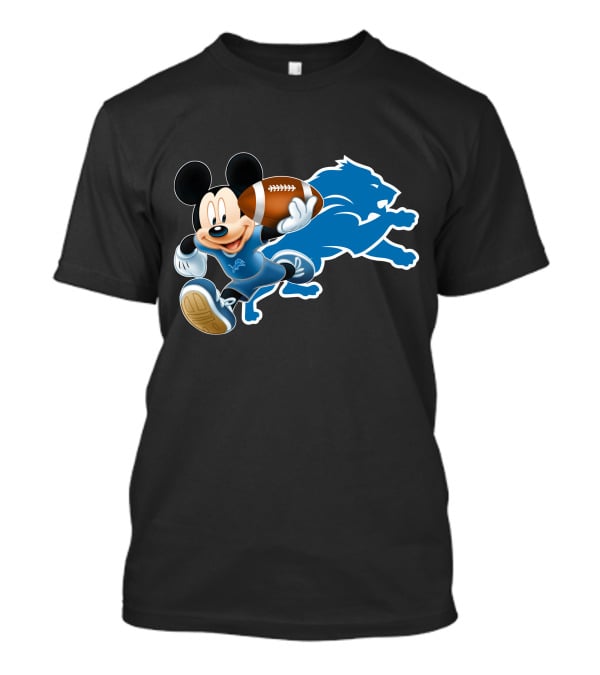 Mickey Mouse Detroit Lions Football T-Shirt