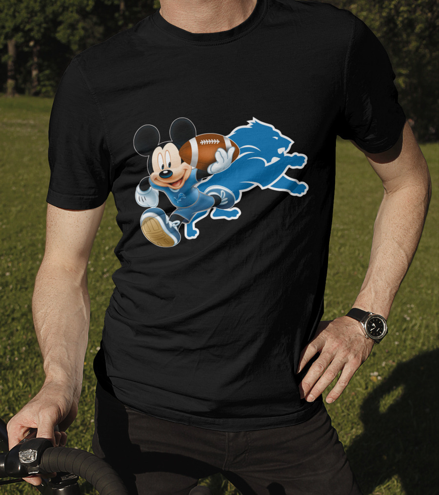 Mickey Mouse Detroit Lions Football T-Shirt