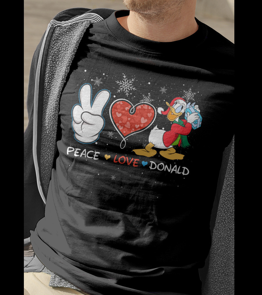 Peace Love Donald T-Shirt