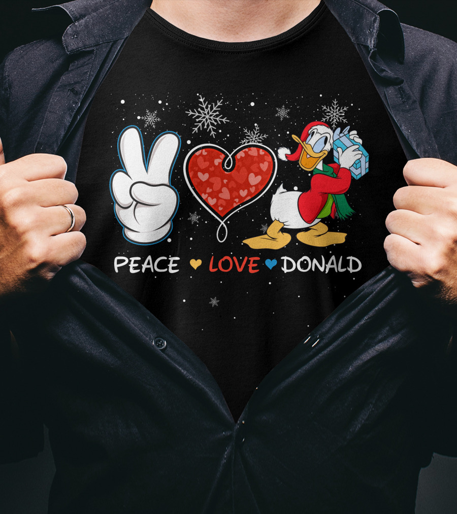 Peace Love Donald T-Shirt