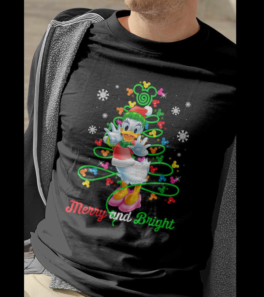 Merry And Bright Daisy Holiday Celebration T-Shirt