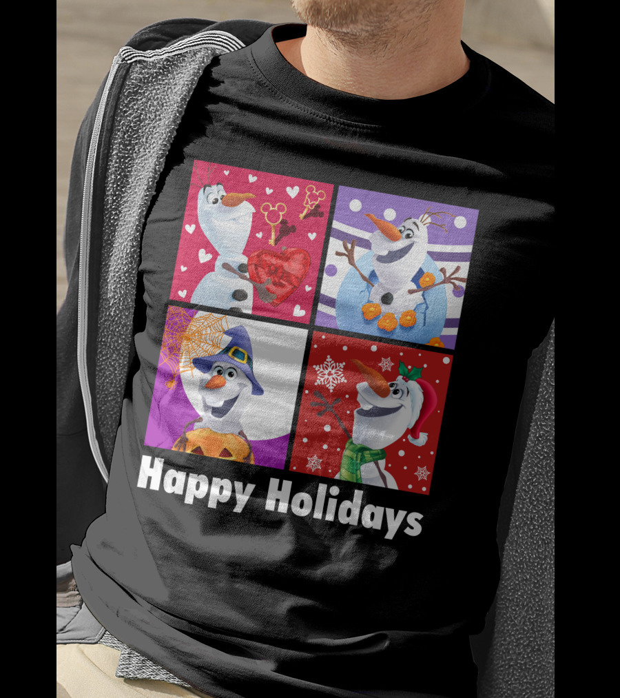 Happy Holidays Olaf Seasonal Celebrations T-Shirt