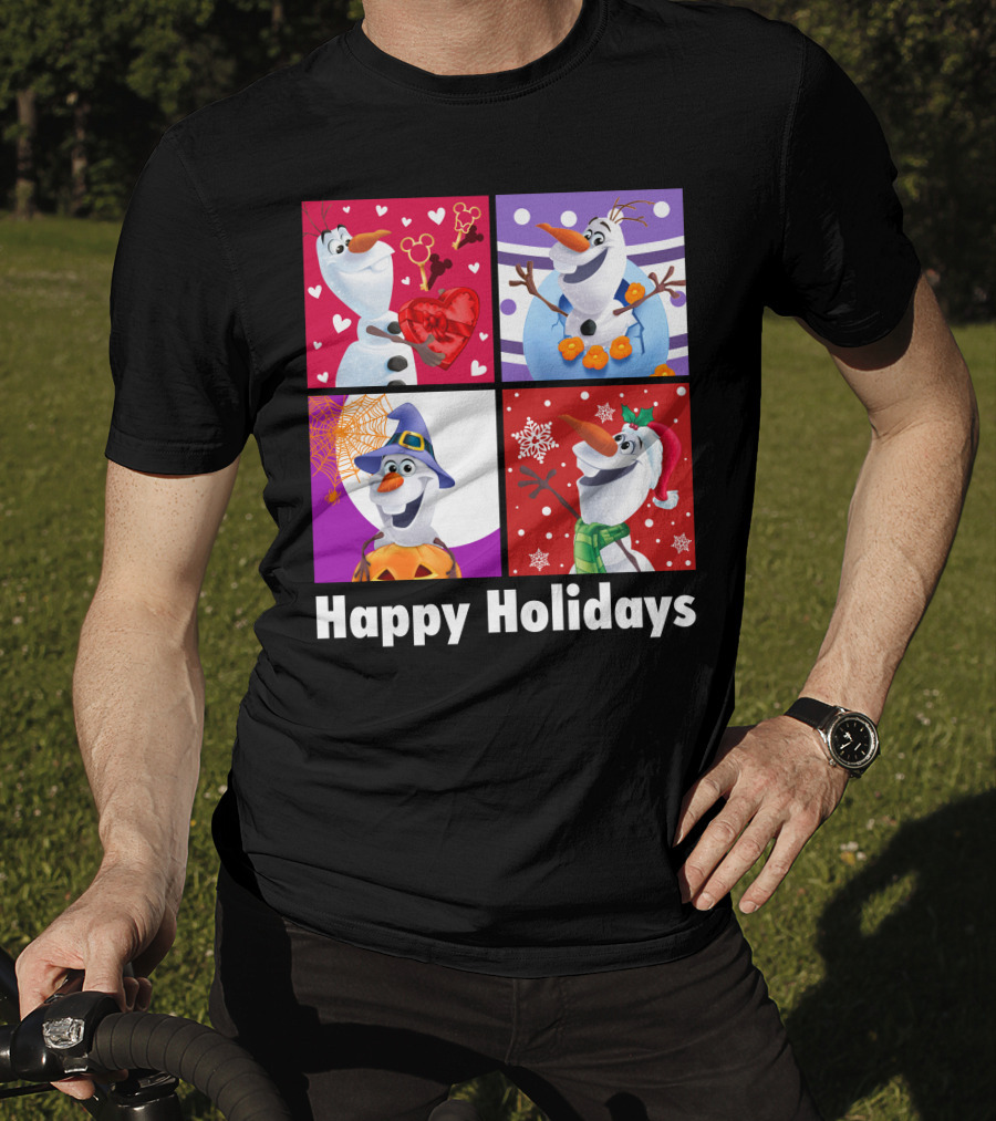 Happy Holidays Olaf Seasonal Celebrations T-Shirt