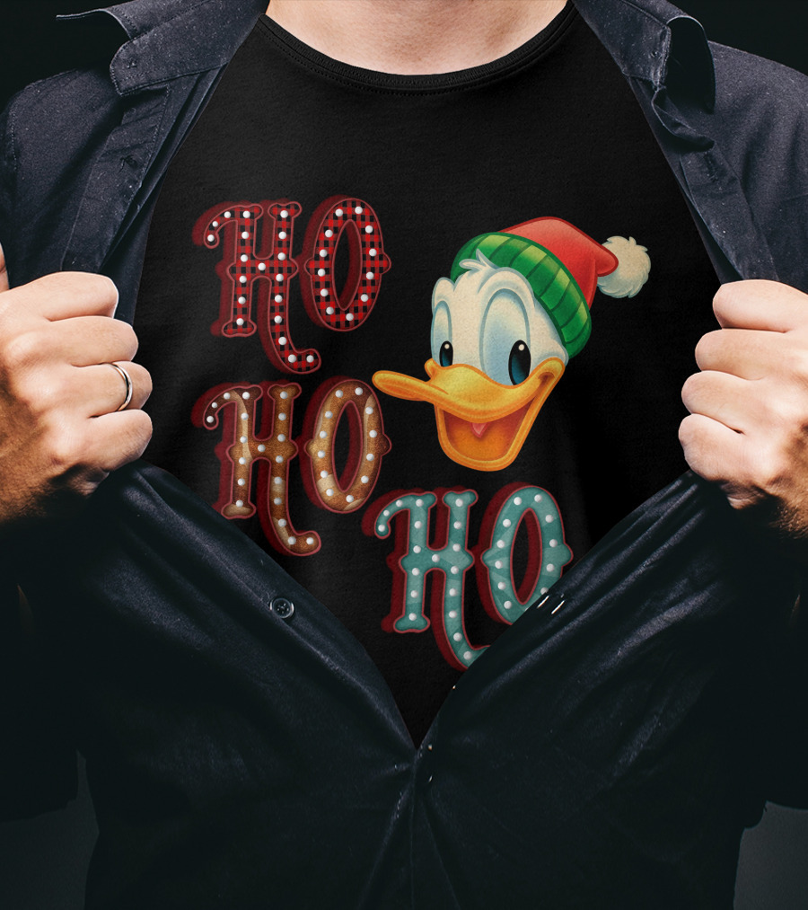 Ho Ho Ho Donald Christmas Hat T-Shirt