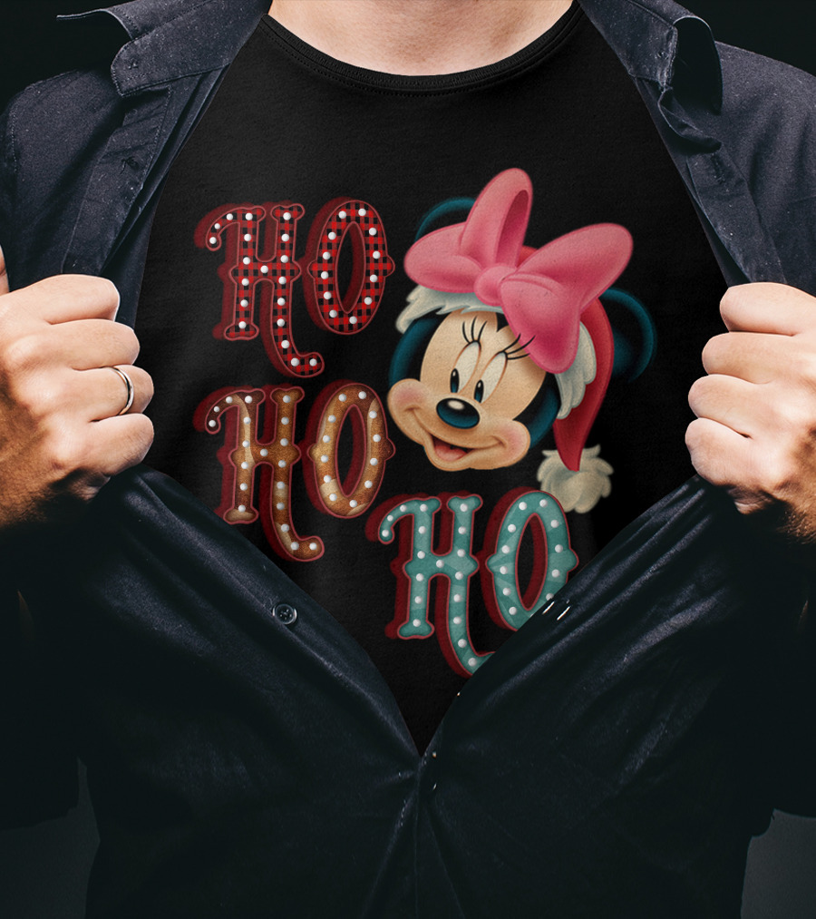 Minnie Mouse Christmas Ho Ho Ho T-Shirt