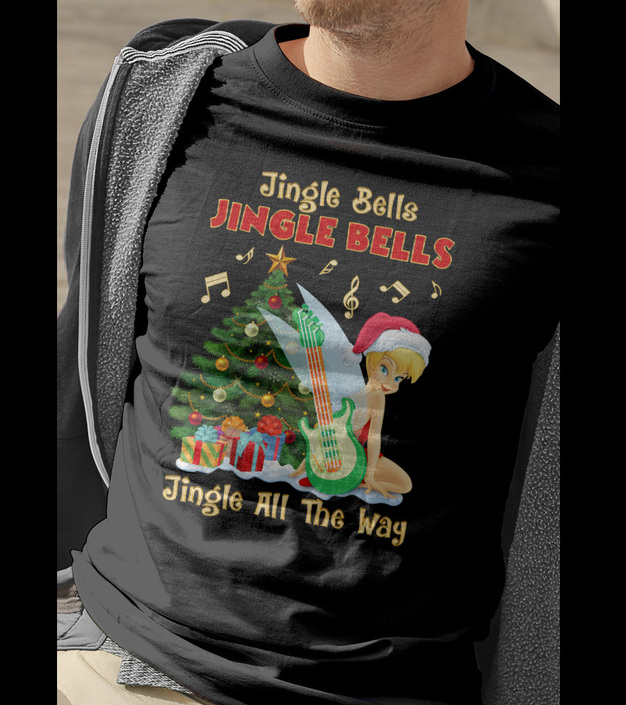 Jingle Bells Tinkerbell Christmas Magic Jingle All The Way T-Shirt