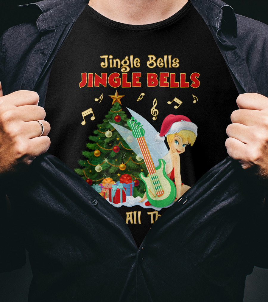 Jingle Bells Tinkerbell Christmas Magic Jingle All The Way T-Shirt