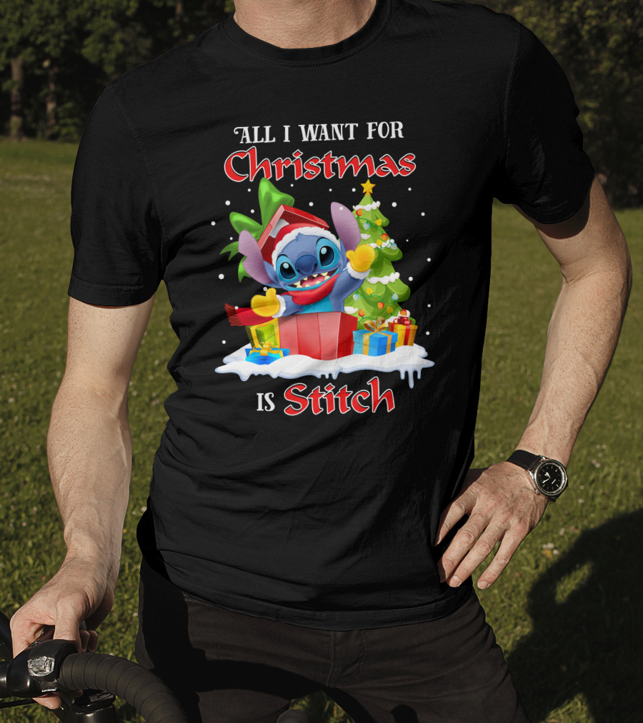 All I Want For Christmas Is Stitch T-Shirt