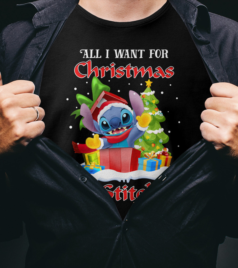All I Want For Christmas Is Stitch T-Shirt