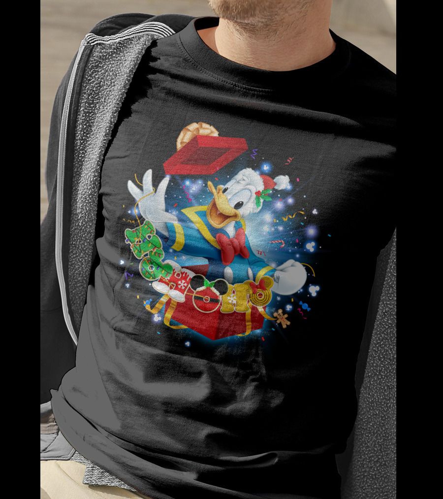 Donald Duck Christmas Magic Holiday Surprise T-Shirt