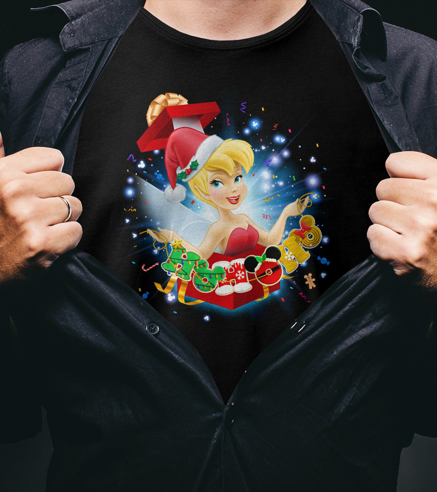 Tinkerbell Christmas Lights Magic T-Shirt