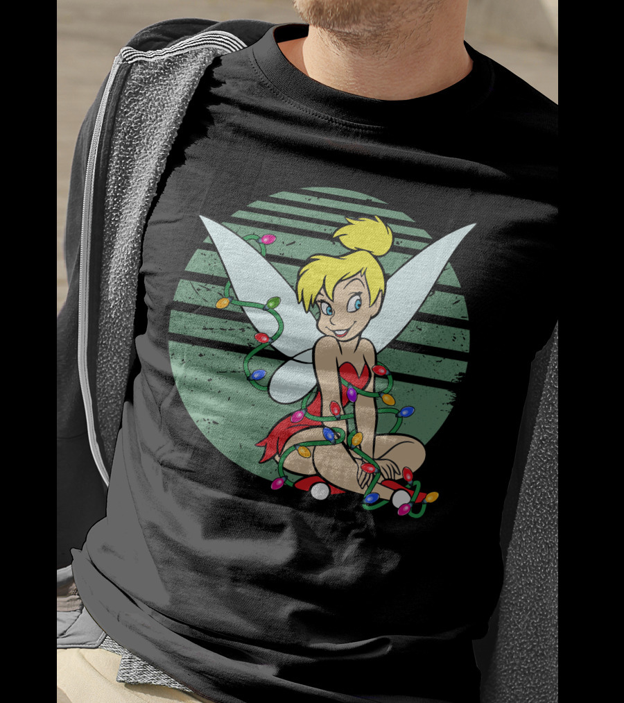 Tinkerbell Christmas Lights Fairy Wings Magic T-Shirt