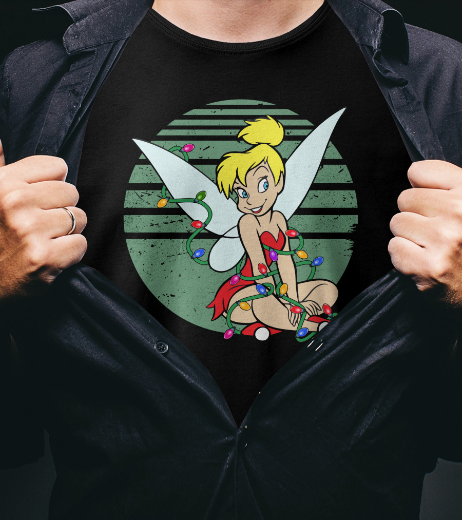 Tinkerbell Christmas Lights Fairy Wings Magic T-Shirt
