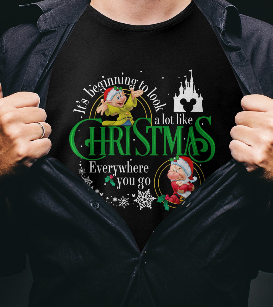 It's Beginning To Look A Lot Like Christmas Everywhere You Go T-Shirt