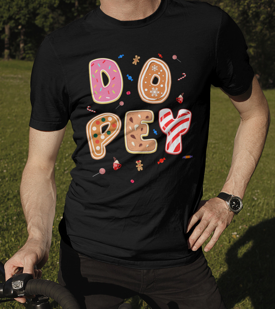 Dopey Candy Cane Gingerbread Cookie Sprinkle Sweets T-Shirt