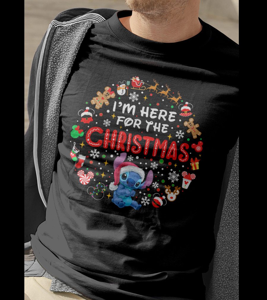 I'm Here For The Christmas Stitch Holiday Celebration T-Shirt