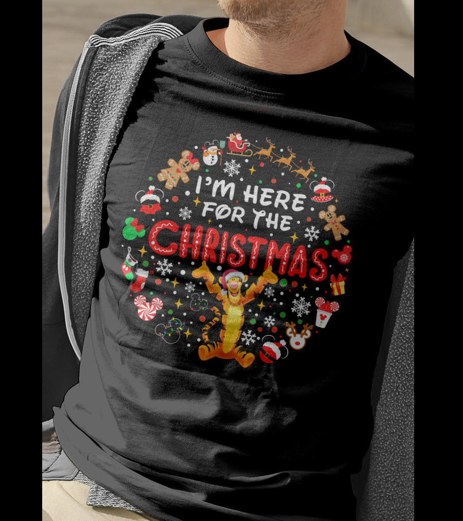 I'm Here For The Christmas Tigger Disney Holiday Celebration T-Shirt