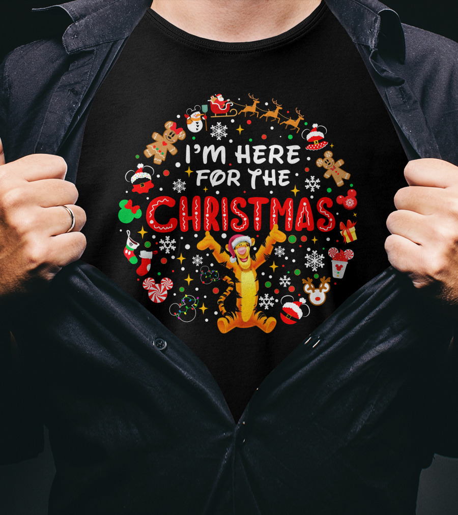 I'm Here For The Christmas Tigger Disney Holiday Celebration T-Shirt